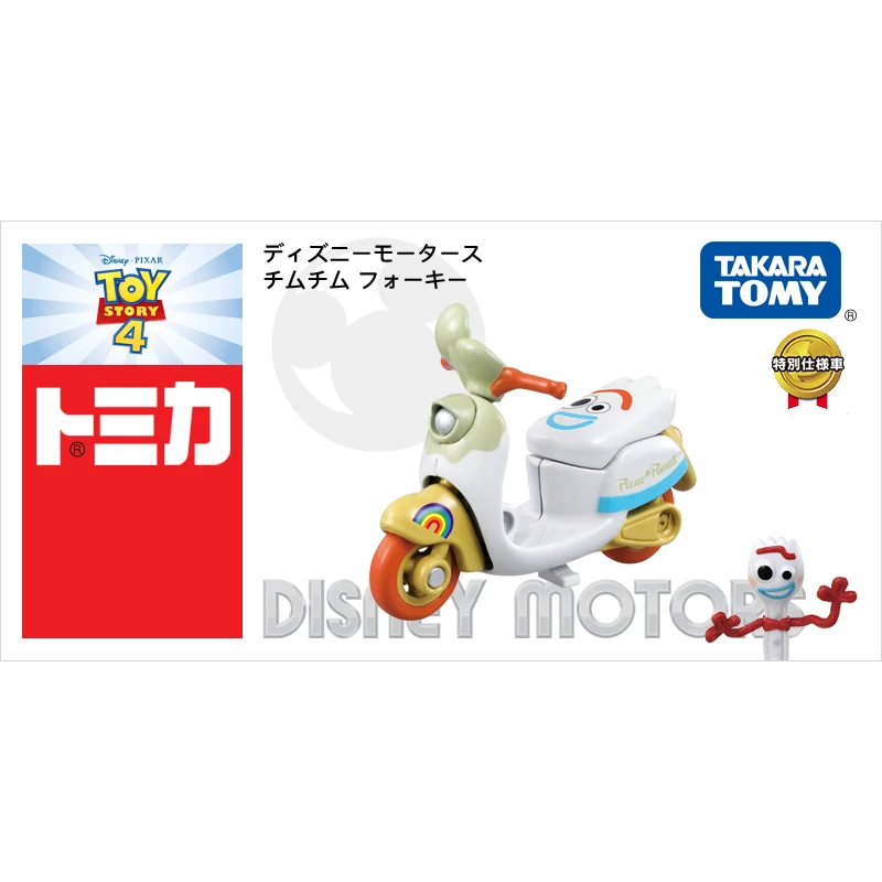 Takara Tomy Tomica игрушка "Дисней" История 4 Chim Forky мотоцикл металлическая литая модель игрушечного автомобиля