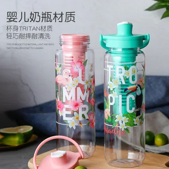 

Large Capacity Water Cup Outdoor Motion Portable Plastic Filtered Water Bottles Reusable High Quality Water Bottle 970ML MM50SP