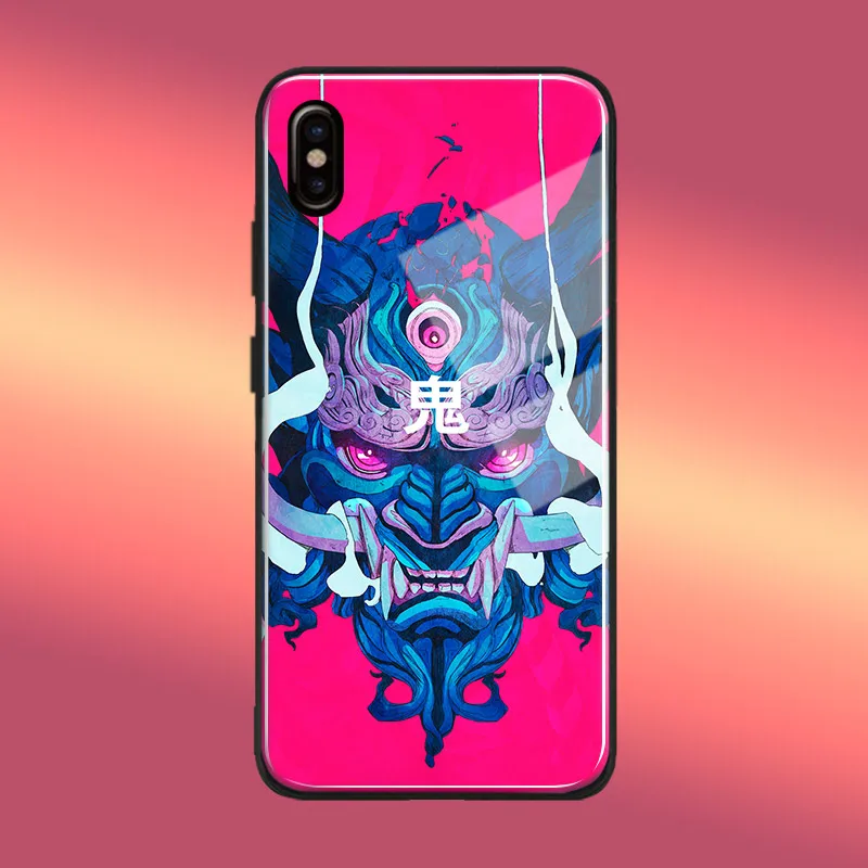 Чехол для телефона Hannya Oni с японской маской роскошный мягкий силиконовый