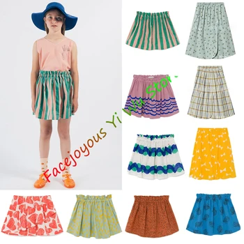 

Pre-sale Kids Girls Dress BC-2020-SS Baby Girl Summer Beach Dresses Toddlers All Over Bow Wrap Midi Clothes Children Dress 1-11Y