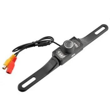 

HD Night Version 2.4G Wireless Transmitter and Receiver Car License Mount Rear View Backup Camera with 7 LED Lights 12V