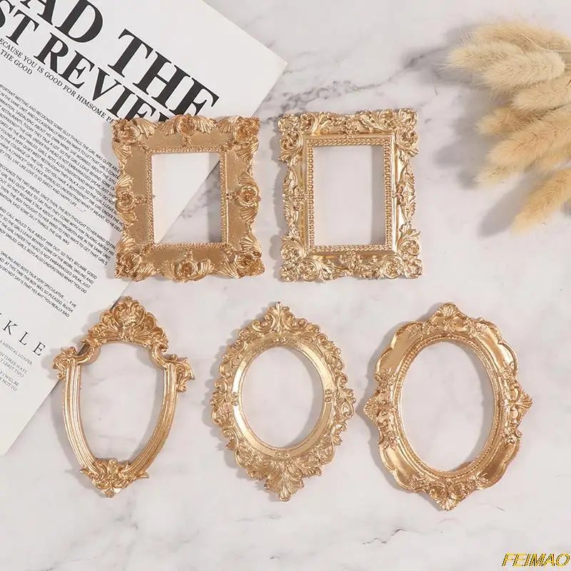 Photography Props Jewelry Photo Props Decor Gold Photo Frame Prop