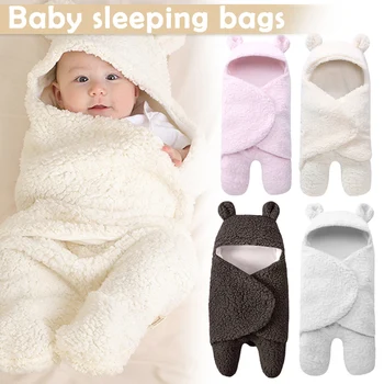 

Newborn Baby Girls Boys Sleeping Bag Swaddle Wrap Stroller Bed Blanket NSV775