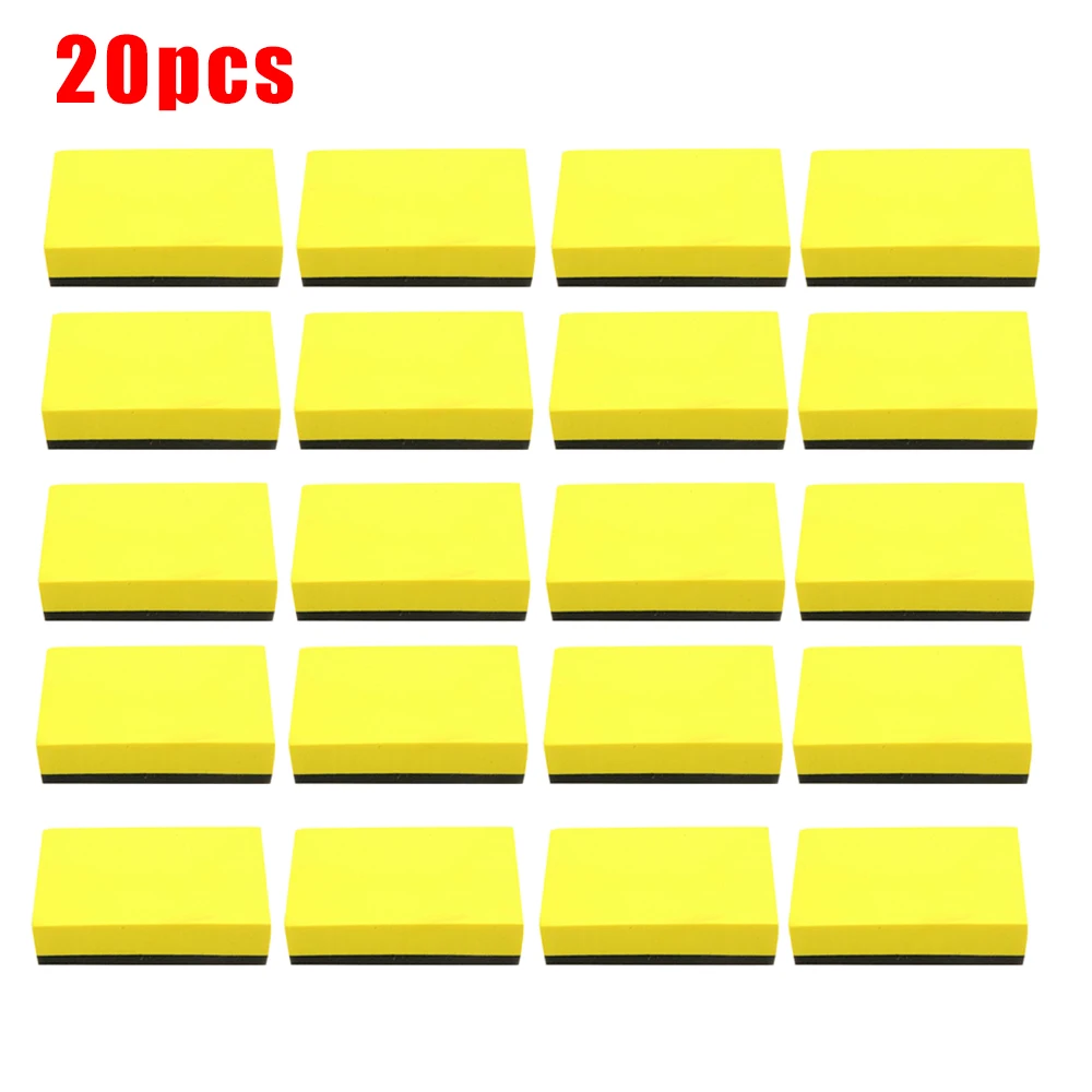 

Detailing Sponge brush Tool Yellow Car Polishing Foam Sponge Pads Cleaning