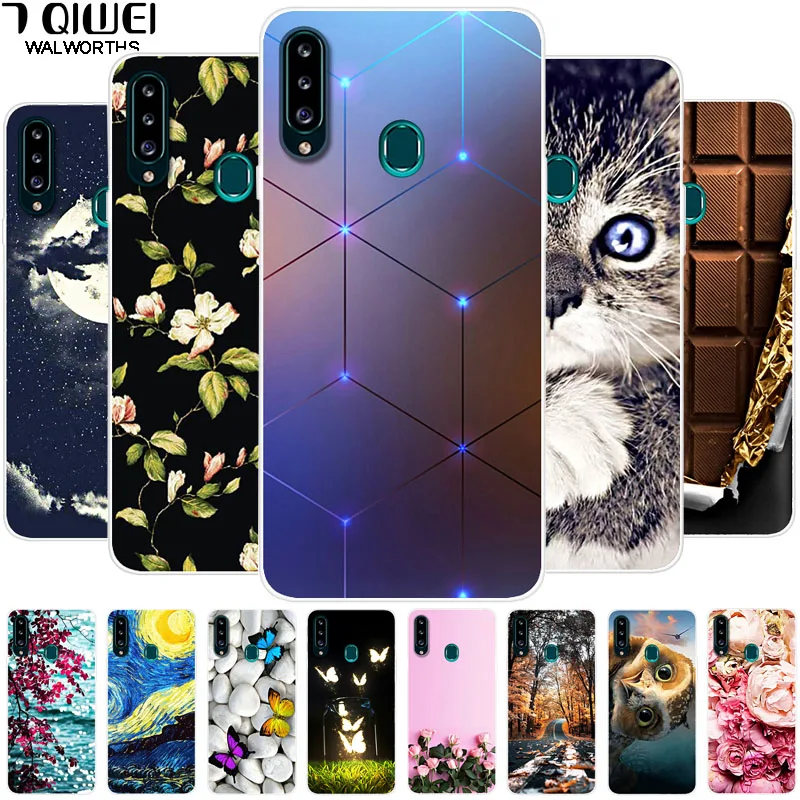 Чехол для Samsung A20s чехол телефона мягкий силиконовый Galaxy задняя крышка A2070 A 20S