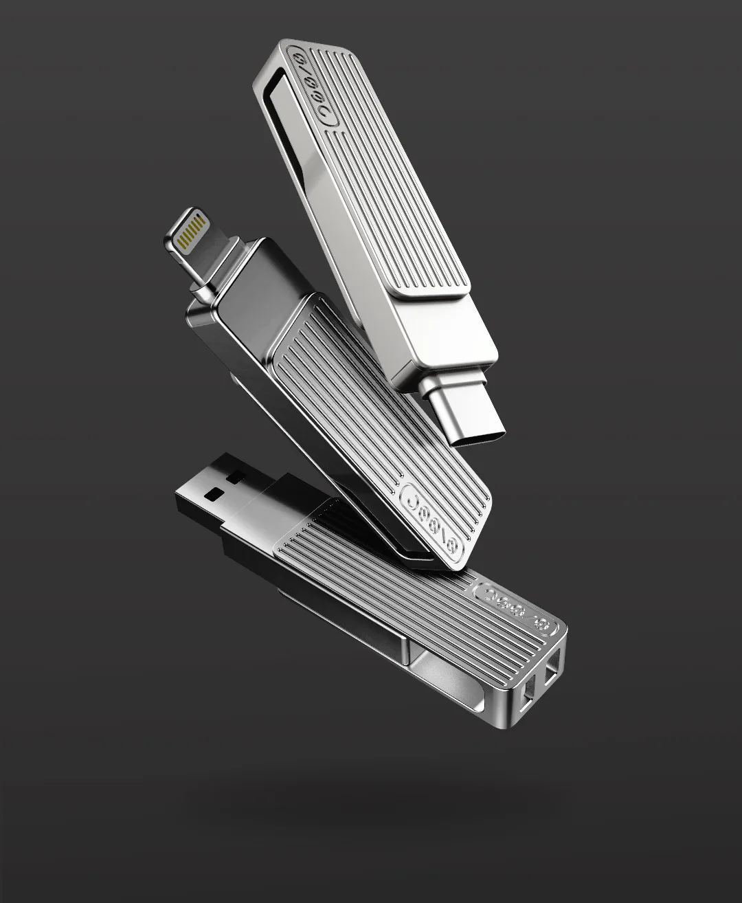 Xiaomi USB 3,1 U накопитель OTG металлический флеш-накопитель с разъемом MFi Lightning/type-C для iPhone 11 Pro/11/XS/X/8/7