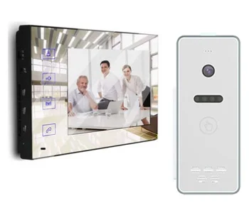 

XinSiLu security video intercom 7" Full Color LCD Mirror Screen video door phone for villa hand-free audio doorbell(1TO1)