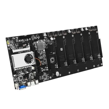 Placa base para minería de BTC-T37, tarjeta madre SATA 3,0 8 GPU PCI-E 16X, memoria USB 2,0 DDR3, interfaz VGA integrada, pieza de ordenador