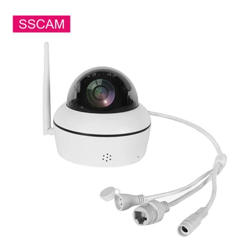 

2MP Full HD WiFi PTZ Mini Camera Pan Tilt 4XZoom Two Way Audio 5MP Wireless Infrared IP Indoor Camera CamHi APP 30M Night Vision