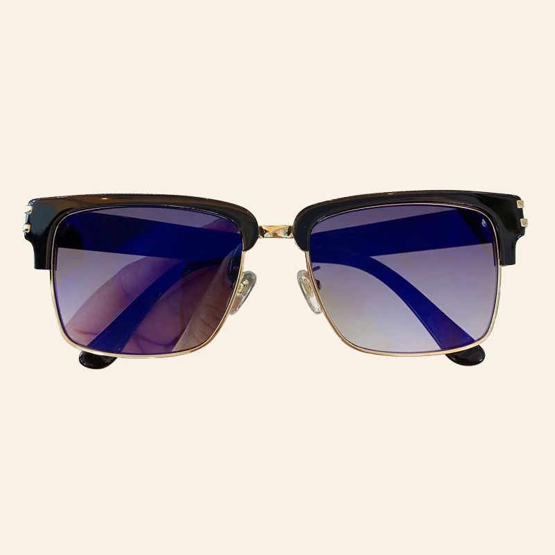 Модные женские солнцезащитные очки с полуоправой gafas de sol hombre, брендовые дизайнерские Квадратные Солнцезащитные очки для женщин