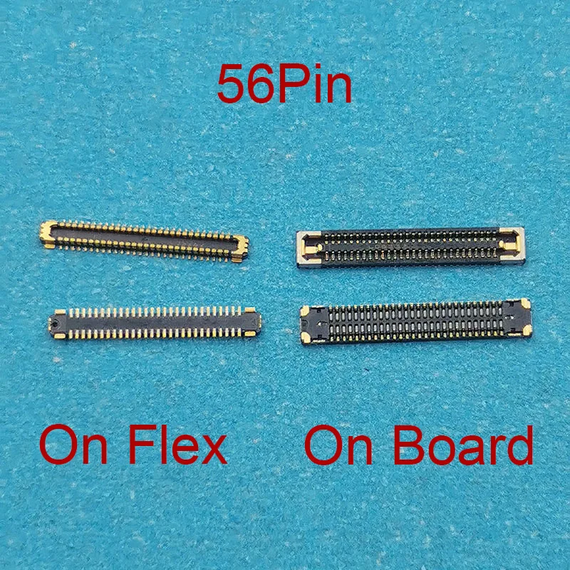 

5Pcs 56Pin LCD Display Screen Flex FPC Connector On Motherboard For Samsung Galaxy Note 20 Ultra N9860 N985 N9810 N986B N980