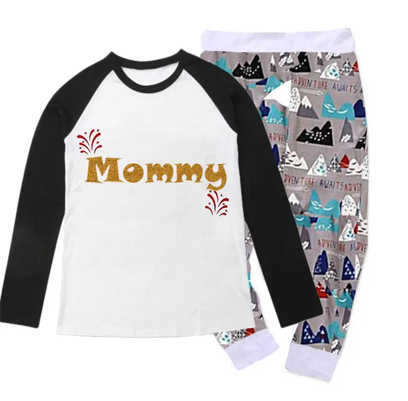 Новинка года; одинаковые пижамы для всей семьи; комплект одежды; одежда для сна для родителей и детей; одежда для сна