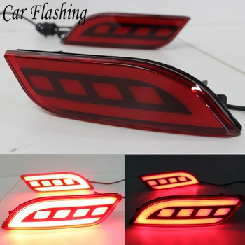 

Car Flashing 2PCS LED Reflector For Jeep compass 2017 2018 2019 Rear Light Brake Light Bumper Light Taillight