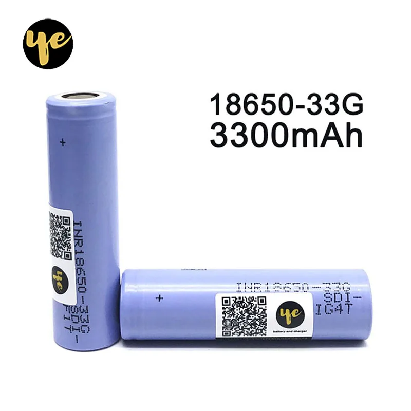 18650 батарея 33G 3300mAh 3 7 V литиевая применяется к фонарику или электровелосипеду