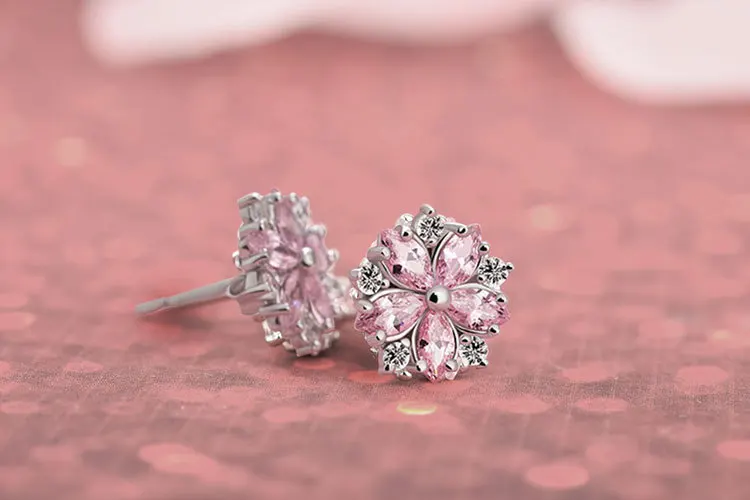 Модные ювелирные изделия 925 Серебро кристалл из Swarovskis перо высокого класса темперамент круг анти Аллергия Серьги гвоздики