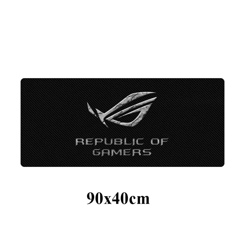 Мода 90x40 см большой ASUS игровой коврик для мыши Республика геймеров Клавиатура Pad Блокировка резиновая прокладка стол для портативного компьютера ноутбука коврик - Цвет: Белый