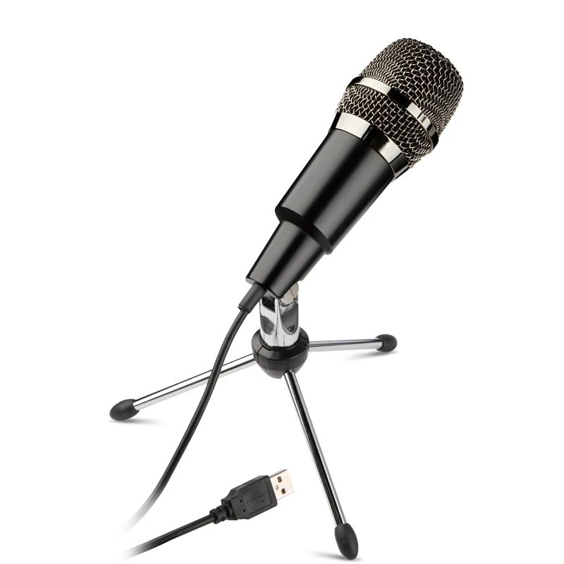 My Mic SHU02 конденсаторный студийный USB микрофон с подставкой для штатива
