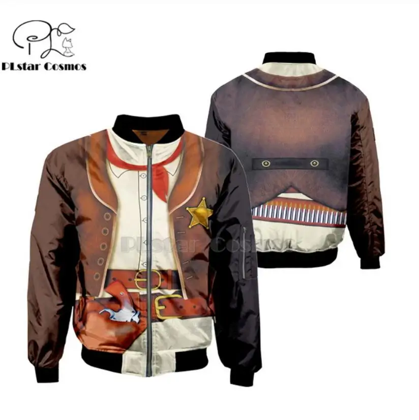 

cowboy costumes Funny Themed Party Halloween Cosplay 3D printed bomber jackets Hoodies women men Jack drop shipping