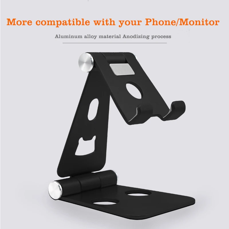 Telefone Móvel Desktop Lcd Monitor Suporte Portátil Ajustável Suporte para Ipad Tablet Assistir de Cabeceira tv Liga Alumínio ao Vivo Suporte p/ monitor - Imagem 3