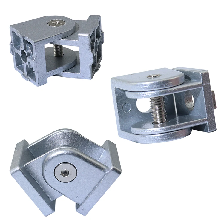Zinc Alloy Flexible Pivot Joint Connector for Aluminum Extrusion Profile 2020 3030 Series Slot 6/8mm