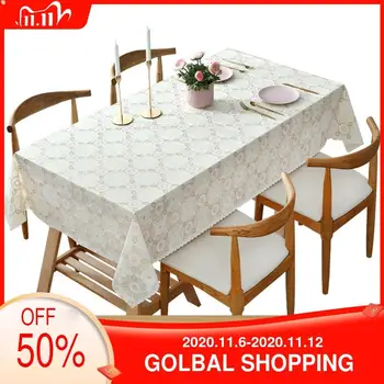 

Tablecloth Waterproof Oil-Proof Wash-Free PVC Plastic Anti-Scald Coffee Table Fabric Craft Cover Towel Ins Tablecloth
