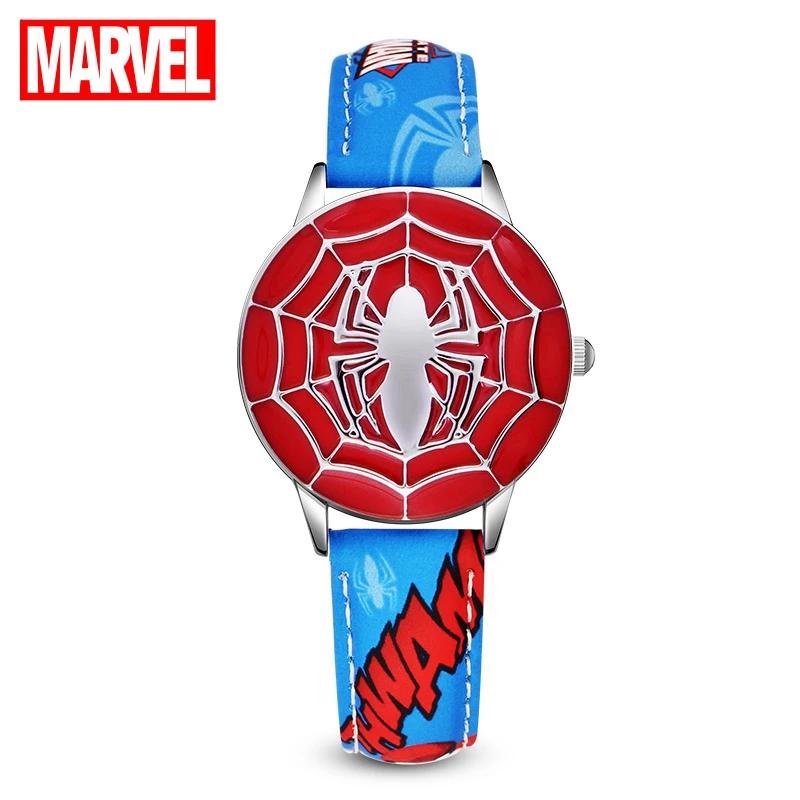 Крутые Мстители Marvel, детские синие, черные, Человек-паук, красивый мальчик, как герой, лучший подарок для детей, высокое качество, часы disney, студенческое время