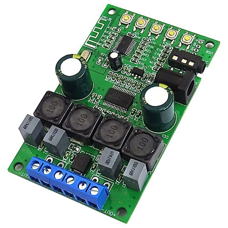 Ams-bluetooth 5,0 аудио приемник беспроводной модуль TPA3118D2 30 Вт+ 30 Вт стерео усилитель доска для Dc 12 В 24 в автомобильный усилитель мощности