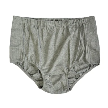 

Women Adults Reusable Snap-On Incontinence Pant Diaper Protective Grey Incontinence Underwear for Men Women Patients Elderly