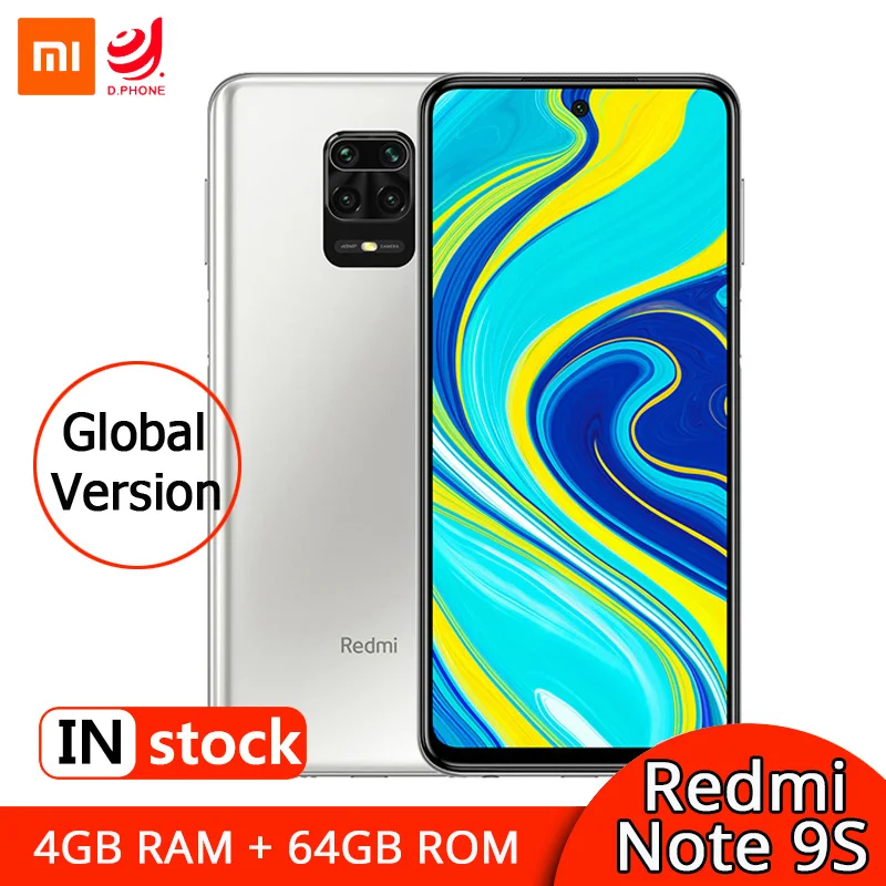 Xiaomi Redmi Note 9S Note 9 S 4GB 64GB Global Version Smartphone Snapdragon 720G Octa Core Mobile Phone 5020mAh 48MP Quad Camera Xiaomi Redmi Note 9S Note 9 S 4GB 64GB Global Version Smartphone Snapdragon 720G Octa Core Mobile Phone 5020mAh 48MP Quad Camera