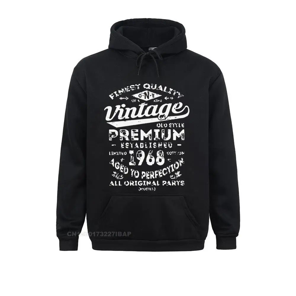 

Vintage 1968 Birthday Gift Idea Men Hooded Pullover Man's Party Clothes Unique Anniversary Birth Present Sportswear Hoodie