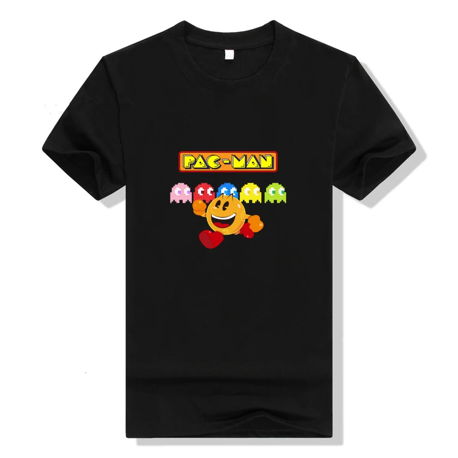 Аниме Pacman футболка Косплей Женская хлопковая Футболка с принтом короткий рукав летний обычный Тройник топы мужские футболки - Цвет: 15