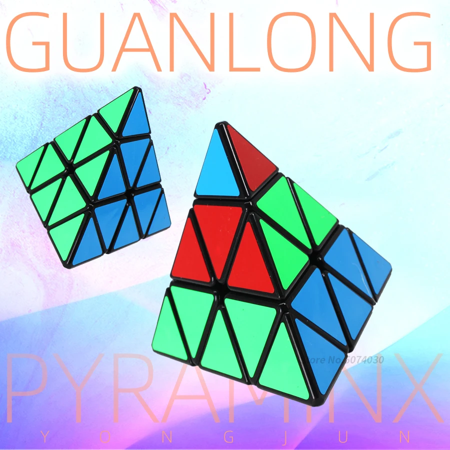 Пирамида куб 3x3x3 Yongjun 3x3 Pyraminxcube магический куб скорость головоломка без наклеек для начинающих игрушки для детей cubo magico