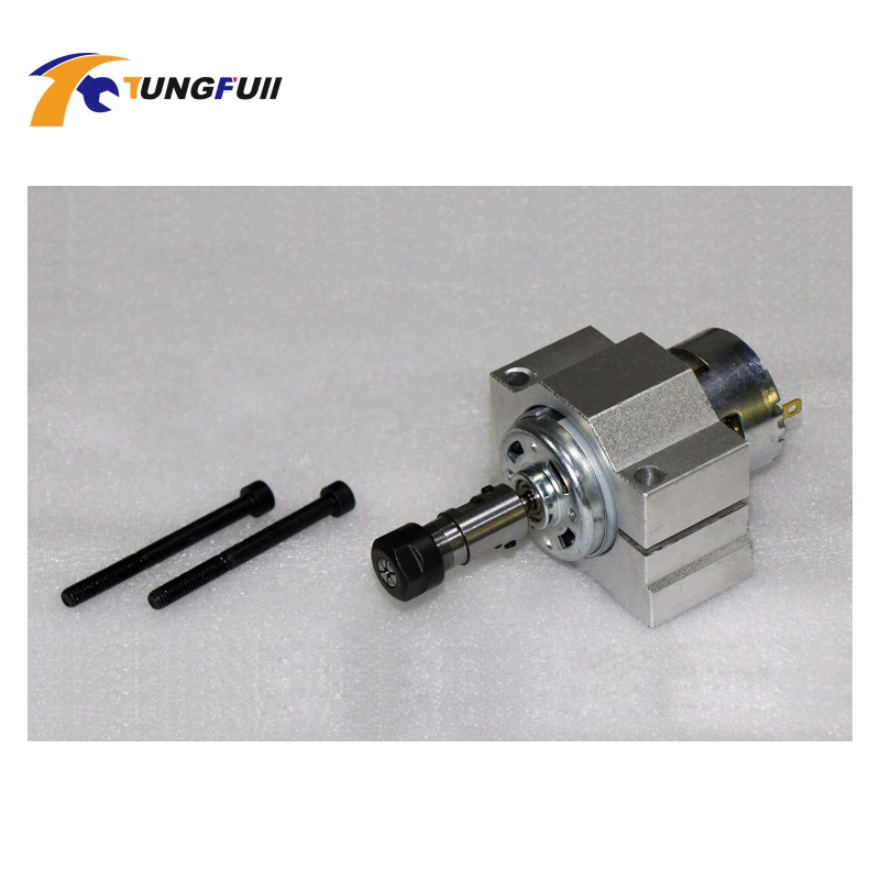 Large Torque 795 DC Motor ER11 Collet Chuck 45mm Clamp Gear Motor For Engraving Machine Lathe