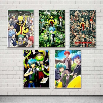 

Wall Art Home Decor Hd Print Assassination Classroom Modular Picture Poster Canvas Japanese Anime Character Painting For Bedroom