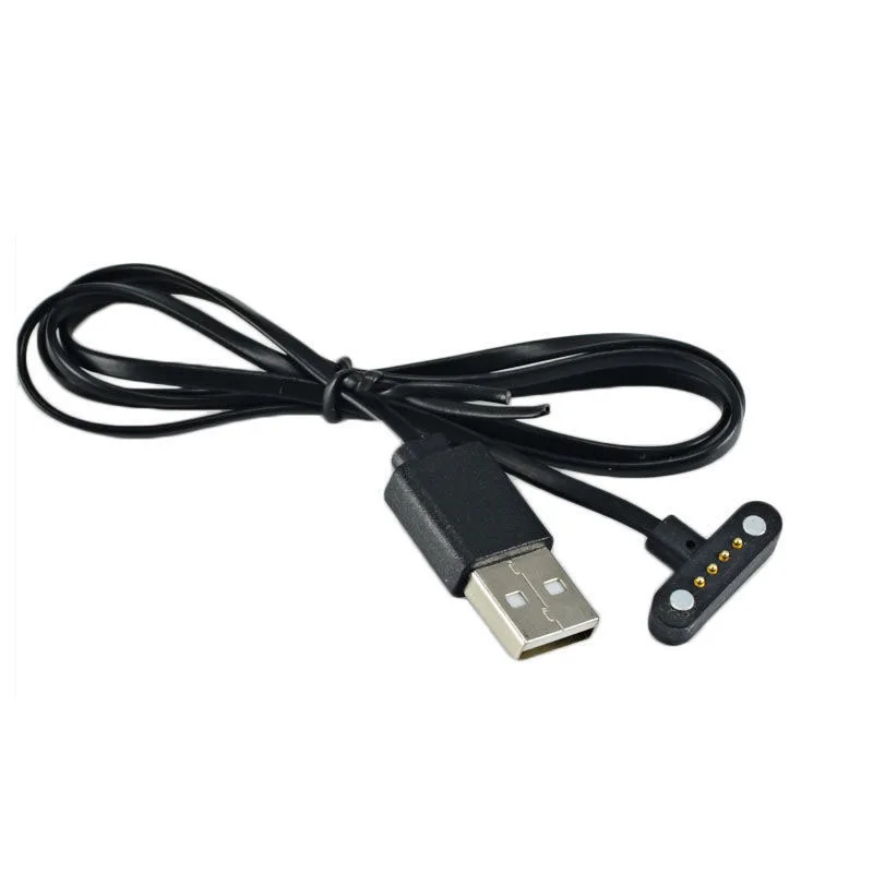 

For Noblex Smart Watches USB Charging Cable Magnetic 1Pc Lightweight Lead Wristwatch Black