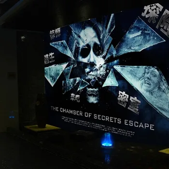 

Drop Shipping 3d Mural 3D Chamber Secrets Escape The Horror Elements Mural Theme Hotel Room KTV Movie Theater PVC Wallpaper