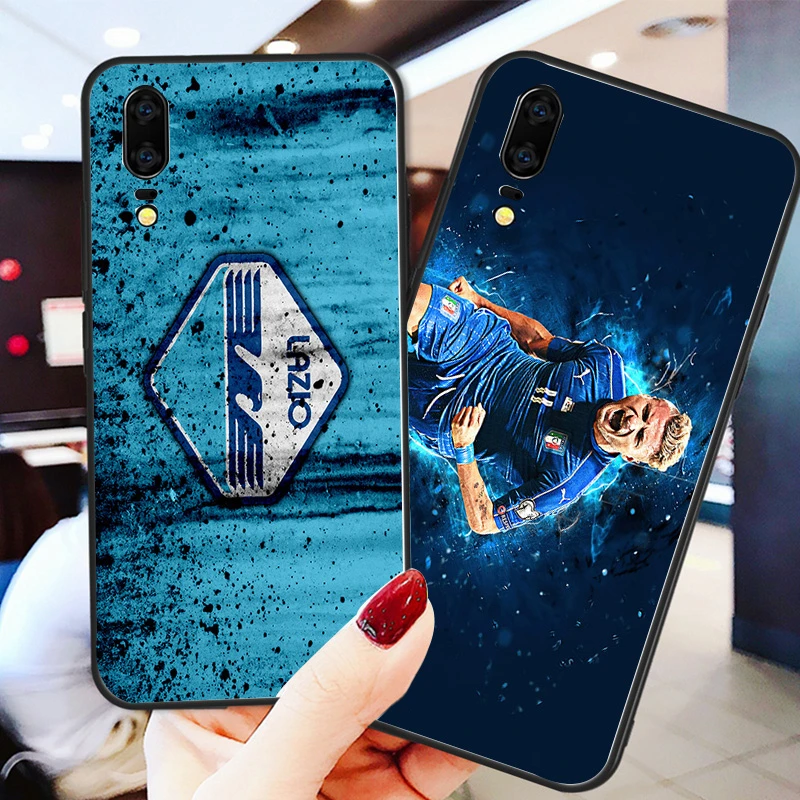 Чехол для телефона Immobile чехол Huawei P8 P9 P10 P20 P30 черный мягкий TPU DIY Lazio FC Honor 9 V10 Y5 Y6 Y7 Y9 |