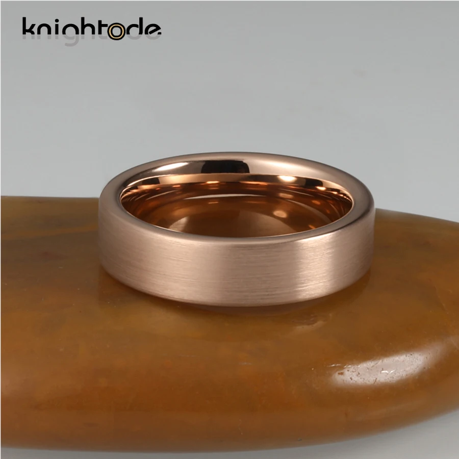 Мужские и женские классические обручальные кольца из карбида вольфрама 6 мм 8