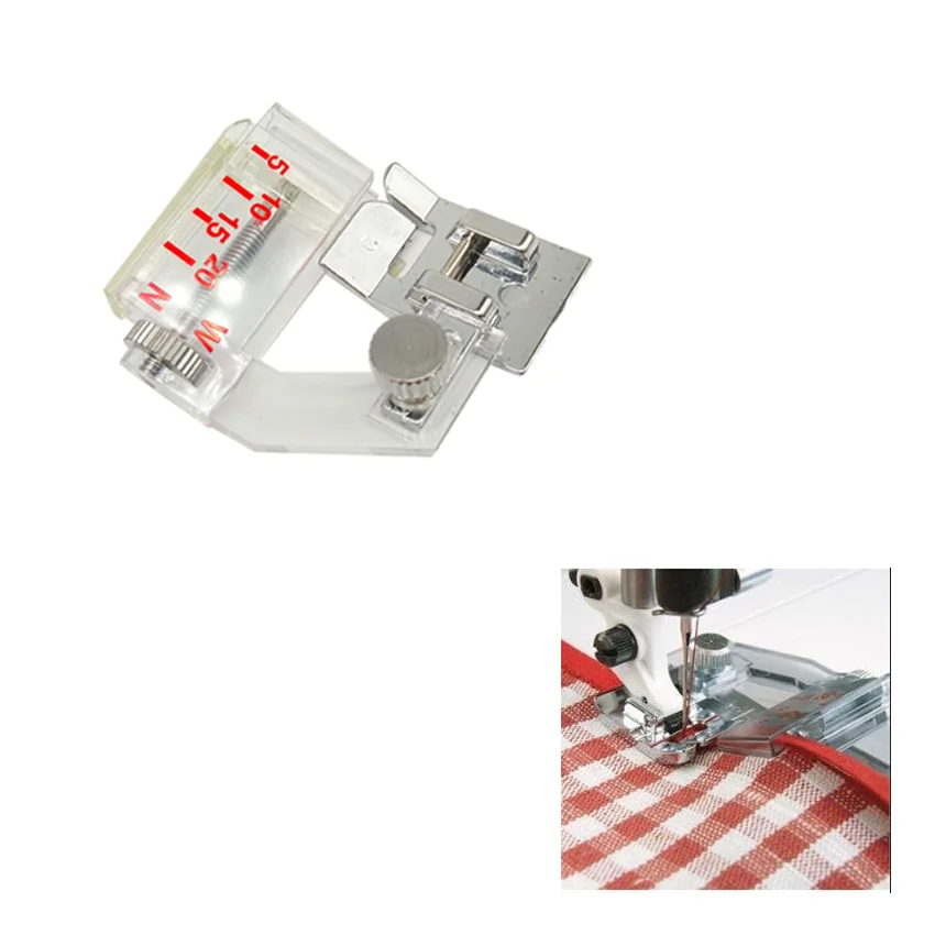 Bias Tape Binding Binder Foot for Snap On Domestic Household Sewing Machine Tool