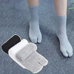 3Pairs/Lot Japanese Style Toe Socks Cotton Men Women Bamboo Fiber Deodorant Breathable Separate Kimono Flip FlopTwo Fingers