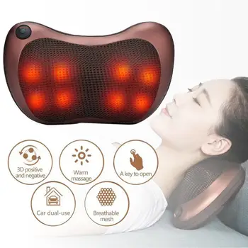 

Car Home Cervical Spine Massager Neck Waist Back Electric Multifunctional Low Voltage Heating Massage Pillow