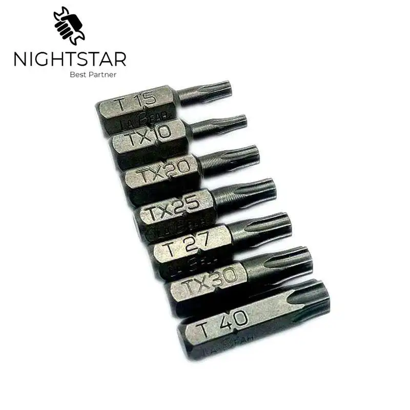 Набор звездных насадок для отвертки 7 шт. насадки дрели магнитные T10 15 20 25 27 30 40 мм