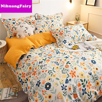 

Thickened sanding can be naked sleeping four-piece bedding quilt cover sheet 1.2 3-piece dormitory