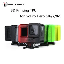 IFlight Cámara de ángulo ajustable para Dron, montaje con cubierta de lente/filtro ND8 para Dron FPV, impresión 3D, TPU, GoPro Hero 5/6/7/8/9