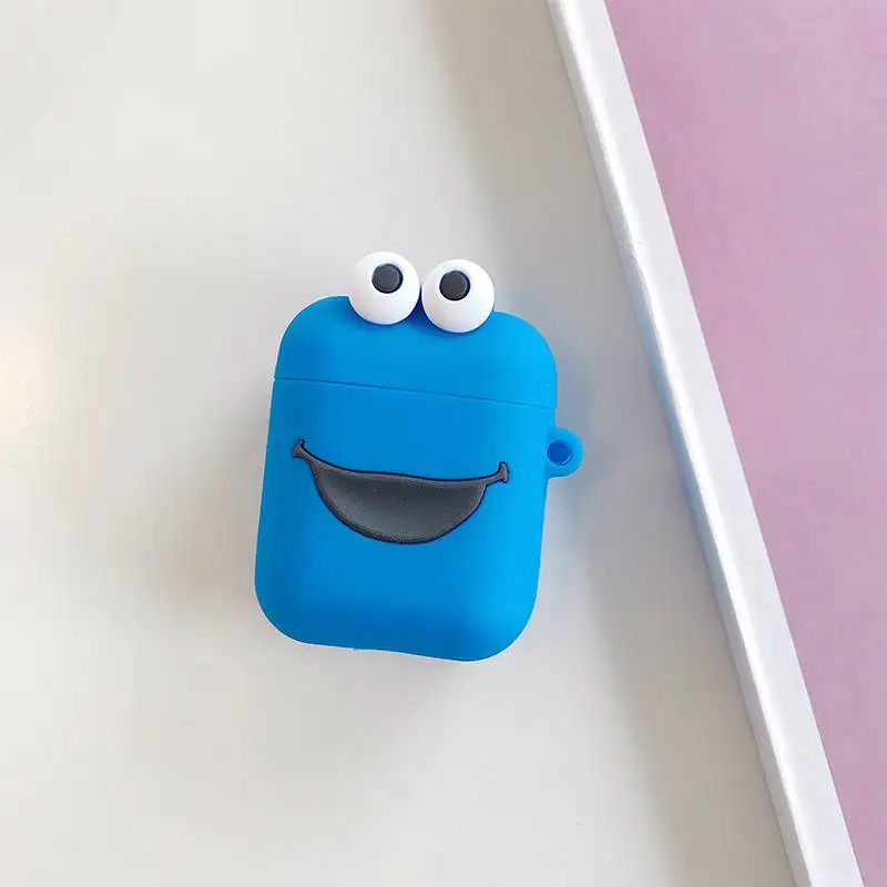Мультяшные беспроводные bluetooth наушники чехол для Apple AirPods силиконовые зарядки наушники Чехлы для Airpods защитный чехол - Цвет: 7