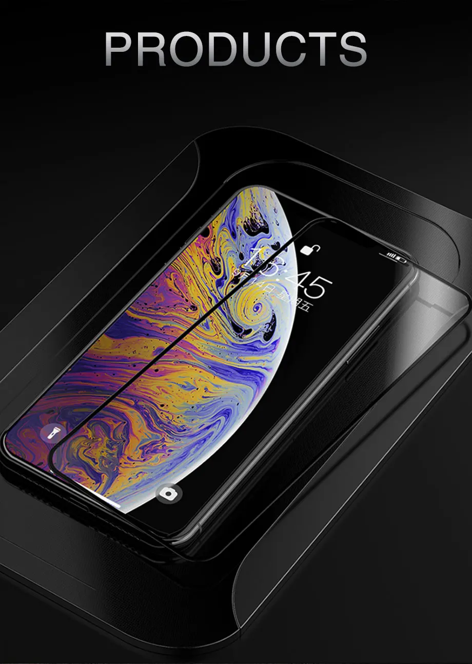 300D полное покрытие из закаленного стекла для iPhone 11 Pro Max стекло X XS Max XR Защитное стекло для экрана для iPhone 6 6s 7 8 Plus стекло