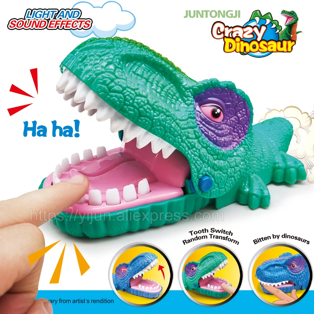 Children Dinosaur Biting Game Lucky Funny Tricky Toy for Halloween Hallowmas 