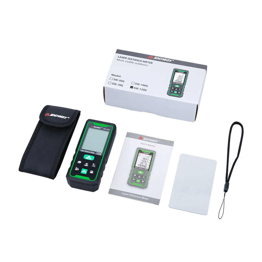 SNDWAY Laser Distance Meter Digital Rangefinder 100m 70m 50m Range Finder Trena Tape Measure Electronic Level Ruler Roulette