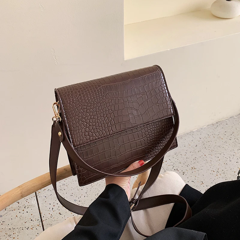 Bolsa Mujer, сумки для женщин, роскошные сумки, женские сумки, дизайнерские, крокодиловый узор, кожа, сумка через плечо, сумка-мессенджер