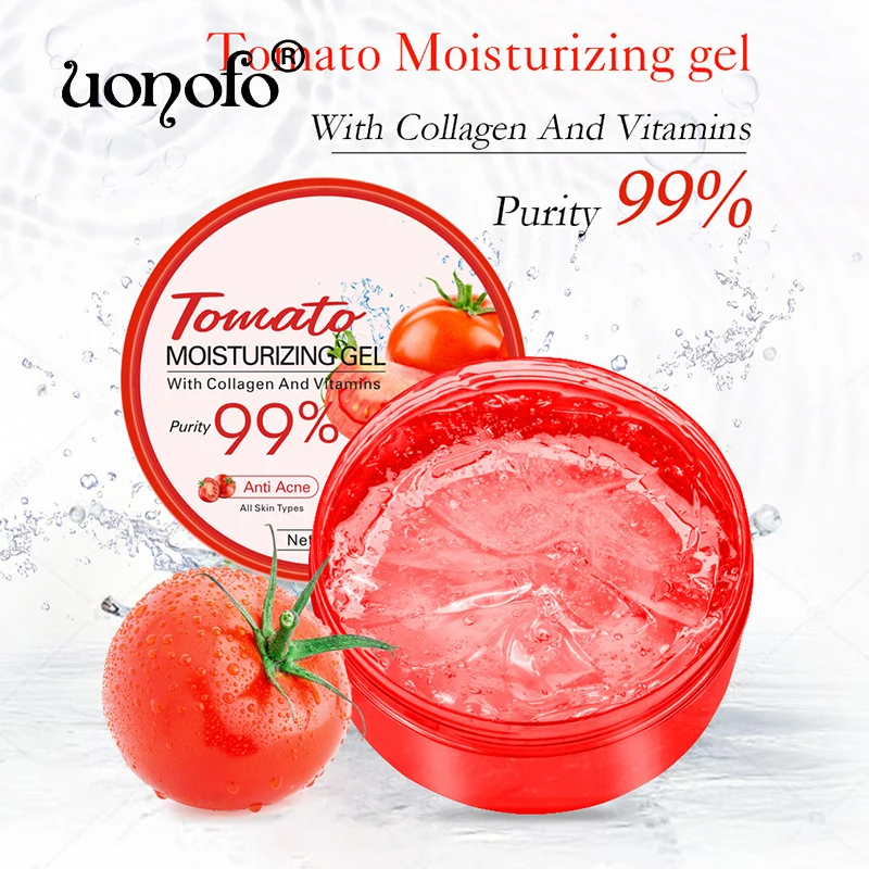 

99% Tomato Moisturizing Gel Skin Care VC Repair Skin Lighten Fine Lines Oil Control Day Cream Moisturizing Gel 300ml